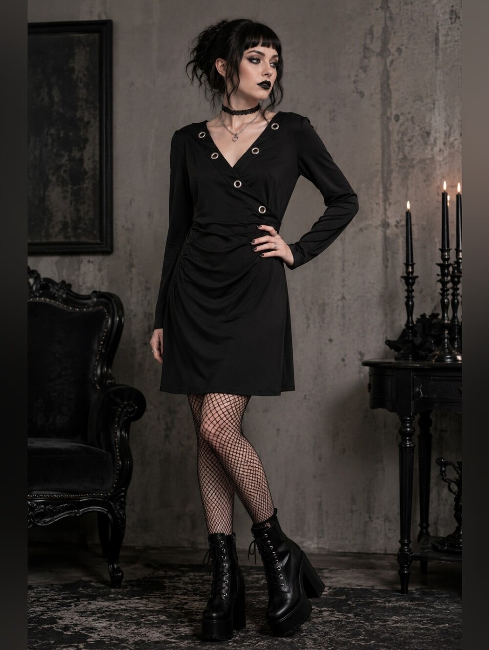NWT Scarlet Darkness Punk Goth Dress